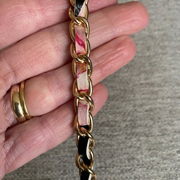 bebe women's kimberly floral black small crossbody bag clutch gold hardware - Picture 9 of 11